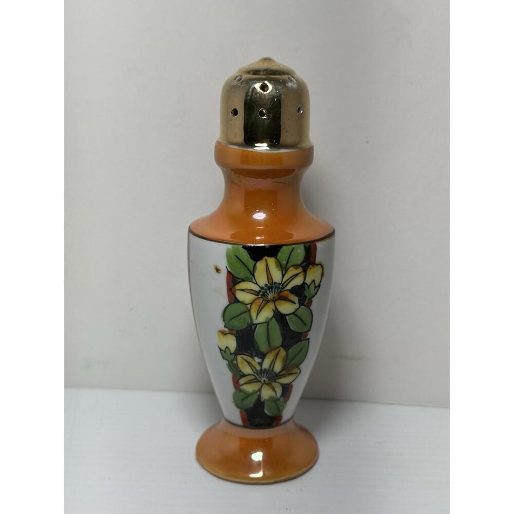 Vintage Deco Japanese China Sugar Shaker Floral Motifs c.1930